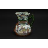 A Mason's Ironstone Antique Pottery Jug, transfer printed and highlighted in colour,