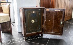 Rare Antique Miniature Safe by Thomas Withers & Sons, fireproof,