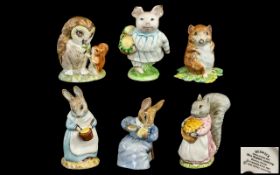 Beswick Beatrix Potter Figures - Collection of ( 6 ), Comprises 1/ Goody Tiptoes, 2/ Cottontail,