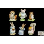 Beswick Beatrix Potter Figures - Collection of ( 6 ), Comprises 1/ Goody Tiptoes, 2/ Cottontail,