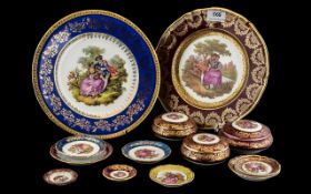 Collection Of Limoges Porcelain To Include Cabinet Plated, Trinket Dishes and Covers,