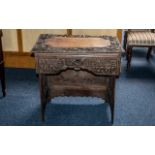 Antique Chinese Desk, a 19th century Chinese campaign desk with fold away legs,