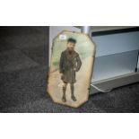 Antique Photo of a Young Boy, aged 10, the phot behind glass, 1890 - 1910,