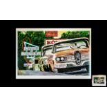 Bob Dylan Limited Edition Signed Giclee Print, titled 'Classic Car Show, Cleveland, OH; ,