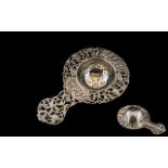 Early 20th Century Silver Tea Strainer, very ornate,