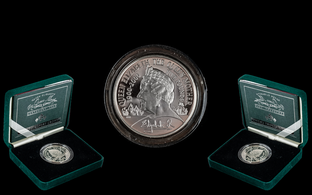 Royal Mint Silver Piedfort Centenary Crown