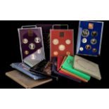 Royal Mint Collection of 13 Year Sets, dating from 1970 to 1982.