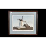 St Annes Interest - Limited Edition Signed Print of Lytham Windmill by Raymond K Boyes, No. 128/850.