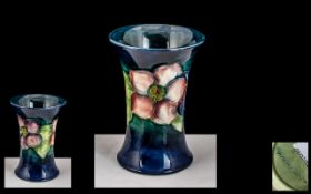 Moorcroft Small Trumpet Shape Spill Vase, 'Anemone' pattern, impressed Moorcroft mark, c1950s; 4.5