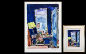 Bob Dylan Limited Edition Signed Giclee Print, titled 'Dallas Hotel Room', release date 2010.