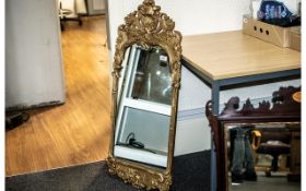 French Style Highly Elaborate Ormolu Mounted Mirror,