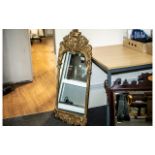 French Style Highly Elaborate Ormolu Mounted Mirror,