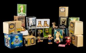 Collection of Bad Taste Bears, some boxed, assorted figures, Fly Fishing, Hans, Bugsy, Born to Ride,