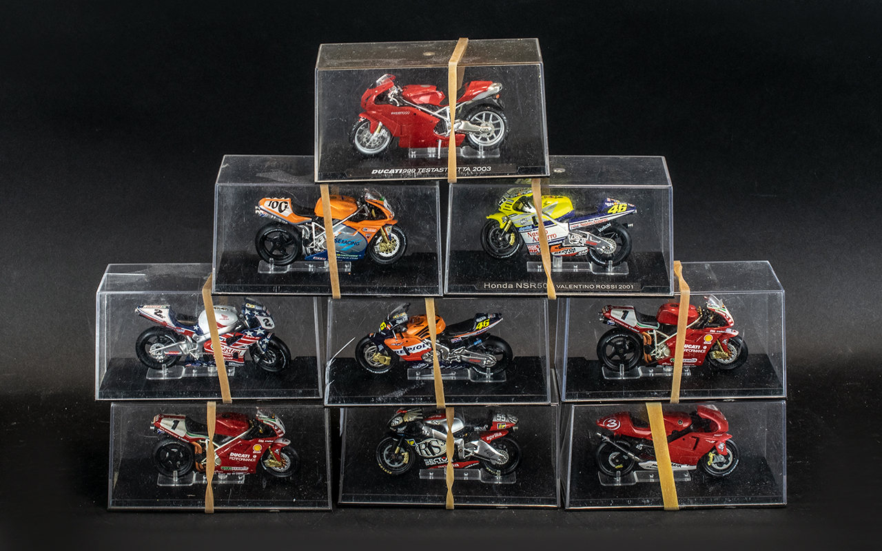 A Collection of Model Motor Bikes - Includes LXO/ALTAY, Motor Bikes ( In Case ),