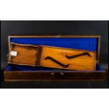 Wooden String Instrument, With Key Winder with a Facsimile Photo of the Player of the Instrument,