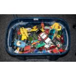 A Large Collection of Play Worn Diecast Models, to include Corgi, Matchbox, etc.