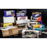 Collection of Mixed Die Cast Models, including Corgi Minibus, Seat Collection Arona,