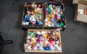Collection of Beanie Babies by TY, approx 170 in total,