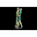 Piazza 'Missed You' Figurine, depicting an embracing couple. Measures 16" tall.