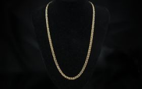 9ct Gold Superb Quality Fancy Double Link Necklace / Chain. Excellent Design and Craftsmanship -
