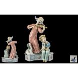 Lladro - Superb Hand Painted Porcelain Figure ' Music For a Dream ' Model No 6900.