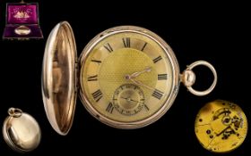 Charles Haley - Superb Quality 18ct Gold Pocket - Large Size Marine Chronometer.