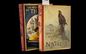 Two Vintage Books, The Wonder Book of Nature (1924) and The Wonder Book of Then and Now (1925).