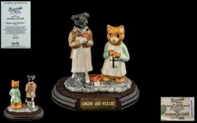 Beswick Ware Beatrix Potter Exclusive Ltd and Numbered Gold Edition Figure ' Ginger and Pickles '