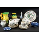 Collection of Porcelain and Pottery, comprising: Duchess China tea set comprising seven cups,