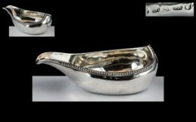 George III - Children's Sterling Silver Pap Bowl with Beaded Border.