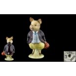 Beswick - Early Beatrix Potter Figure ' Pigling Bland ' ( Deep Maroon Jacket ) BP1A, 1st Variation,