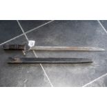 A British Pattern 1913 Bayonet & Scabbard. Made by Remington.