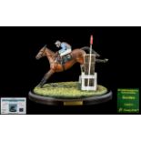 Country Artist Ltd Edition Jockey and Horse Figure ' Best Mate ' Sculpture Rachel Hartley,