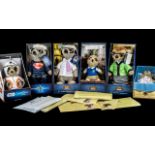 Collection of Six Meerkats, boxed and unused, comprising Sergei,