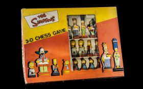 The Simpsons 3D Chess Game in original box with instructions.