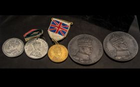 Edward VIII Two Large Bronze Empire Medals, 2.