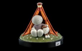 Doug Hyde Cold Cast Porcelain Sculpture 'Happy Campers', Limited edition no.