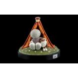 Doug Hyde Cold Cast Porcelain Sculpture 'Happy Campers', Limited edition no.