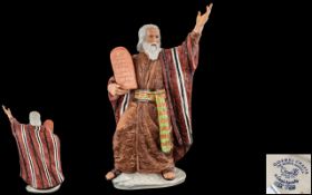 Goebel - Large and Impressive Hand Painted Ltd and Numbered Edition Moses and the Ten Commandments,