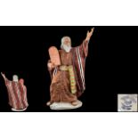 Goebel - Large and Impressive Hand Painted Ltd and Numbered Edition Moses and the Ten Commandments,