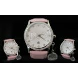 Dolce & Gabbana 'Time' Ladies Stainless Steel Wrist Watch with crystal set bezel and markers, with