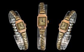 Ladies 1920s 9ct Gold Mechanical Wrist Watch, a 1920s-30s,