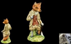 Royal Albert - Rare Beatrix Potter Figure ' Mr Tod ' Modeller Ted Chawner, BP4. Height 12.1 cms - 4.