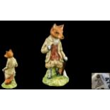 Royal Albert - Rare Beatrix Potter Figure ' Mr Tod ' Modeller Ted Chawner, BP4. Height 12.1 cms - 4.