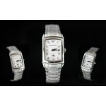 Emporio Armani Silver Tone Ladies Stainless Steel Wrist Watch, model no. AR 0249, silver coloured