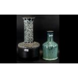 Large Lava Glazed Art Pottery Vase - West German Art Pottery,