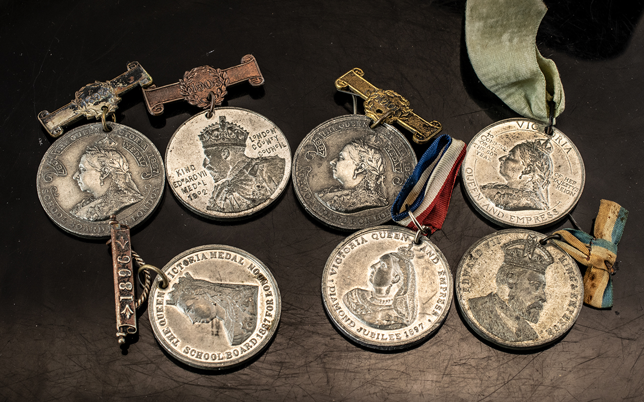 Selection of Queen Victoria and Albert Medallions and Awards and Jubilee Medals.