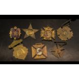 Various Victorian Medallions and Badges.
