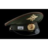 Russian Military Peak Cap, in excellent condition.