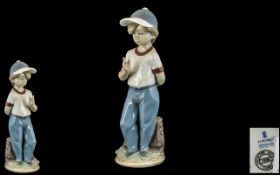 Lladro Collectors Society 1990 Hand Painted Figure ' Can I Play ' Model No 7610. Designer Antonio